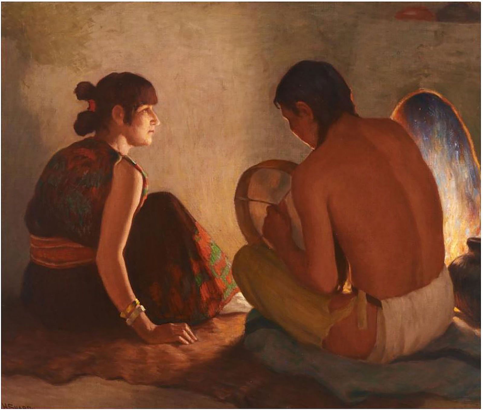 Crucita and Bawling Deer - Taos Indians